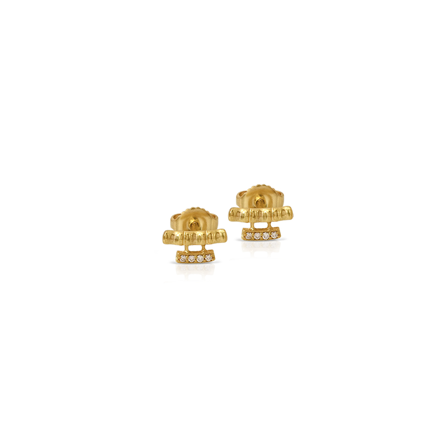 LALAOUNIS CHIWARA EARRINGS IN 18K GOLD AND DIAMONDS
