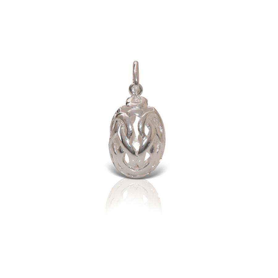 LALAOUNIS EGG PENDANT IN SILVER