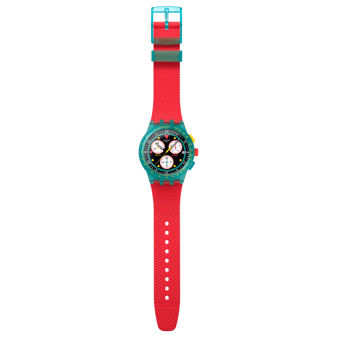 SWATCH NEON EMERALD CHRONO